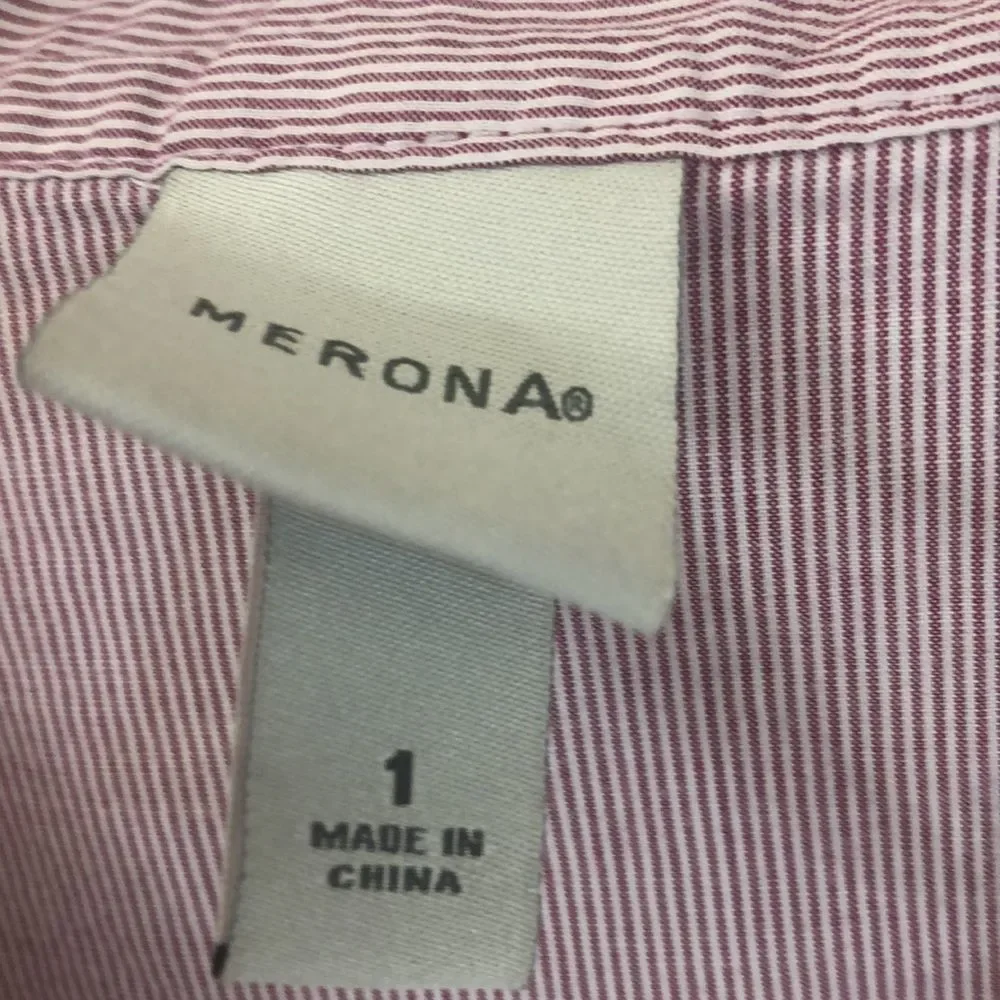 MERONA STRIPPED COTTON PEPLUM TOP - Picture 5 of 6